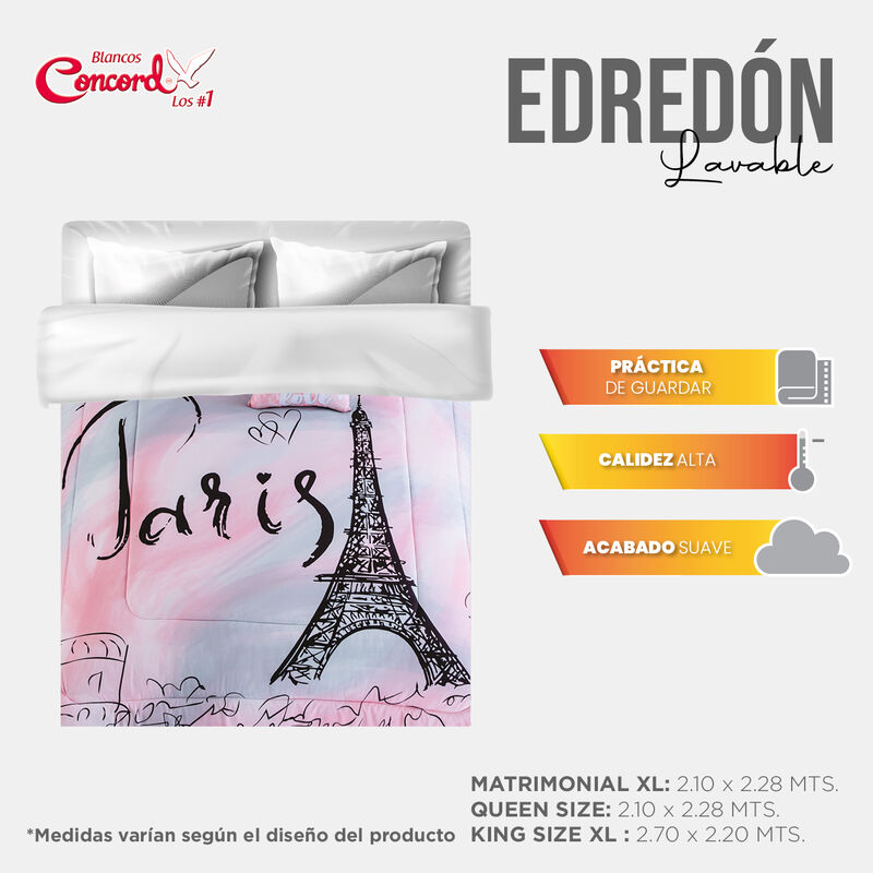 EDRED&Oacute;N PARIS AMOUR 2V BIES NEGRO MAT/IND image number null