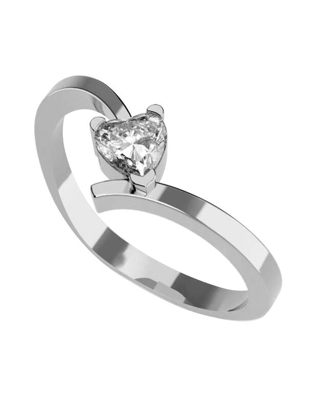 Anillo de Compromiso de 14K con Diamante de Lab... image number null