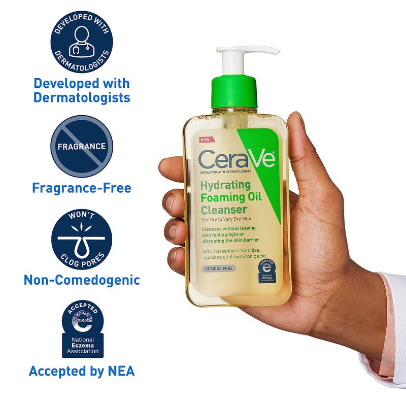 Aceite Espumoso Hidratante Cerave, 240 Ml, Para... image number null