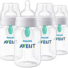 Biber&oacute;n Philips Avent Anti-colic Airfree Vent 270 Ml, Paquete De 4