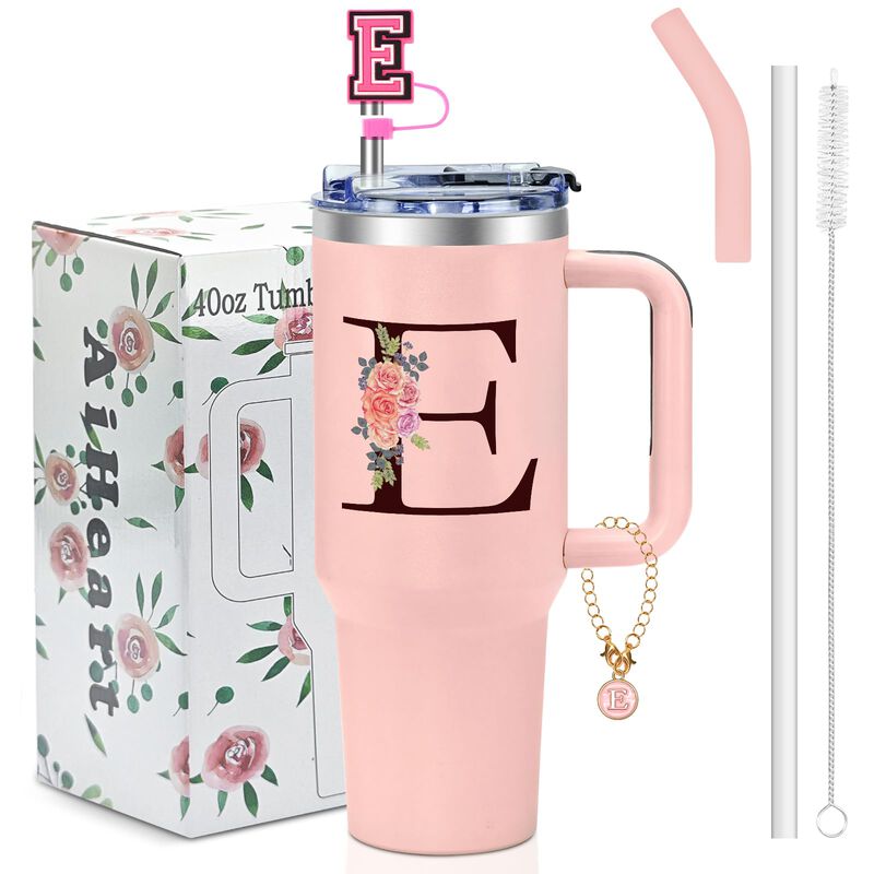 Vaso T&eacute;rmico Aiheart 1200 ml Rosa De Acero Inox... image number null
