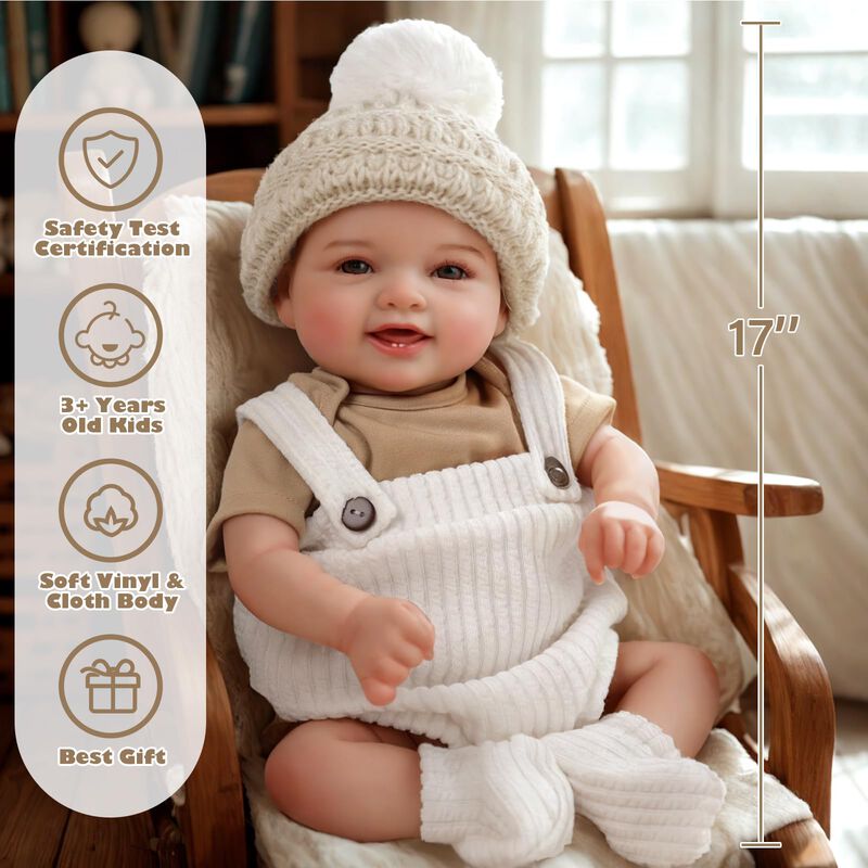 Mu&ntilde;eca Reborn Babeside, 17 Cm, Realista Y Suave... image number null