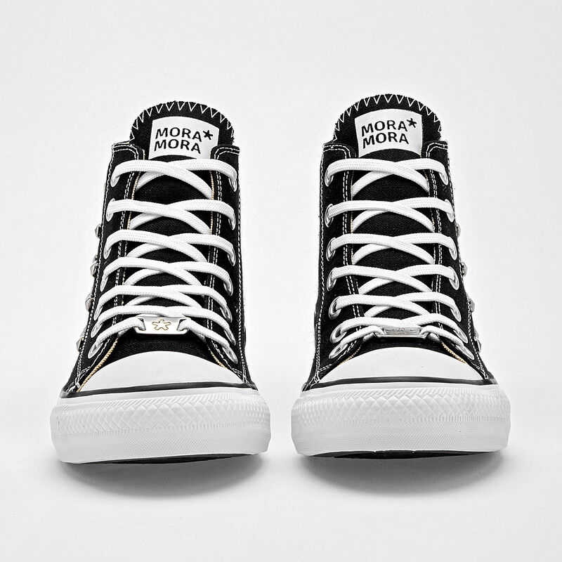 Moramora tenis bot&iacute;n  para mujer negro cod 1413... image number null