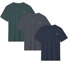 Set de 3 playeras Bark and Hide Playera Para Hombre Cuello Redondo Manga Corta Modelo Bark