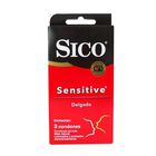 Preservativos Sico Sens Feel Car/3 - 3 Condones