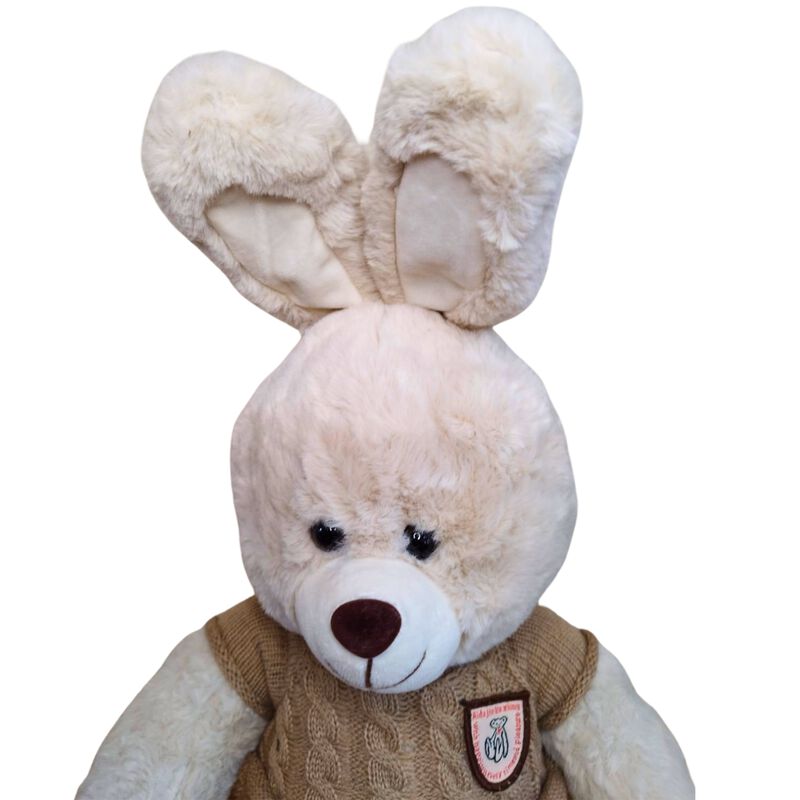 Peluche conejo con sueter suave y esponjoso image number null