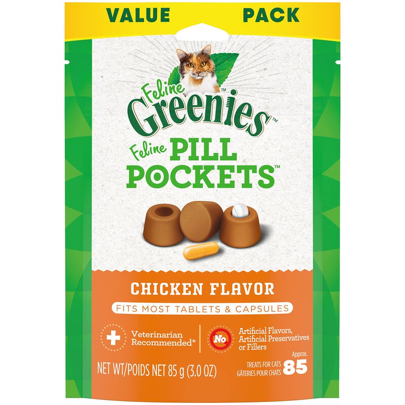 Cat Treats Greenies Feline Pill Pockets Chicken... image number null