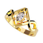 Anillo de Compromiso en Oro Amarillo 10K con Circonia -  Talla:5/ FJ606-10Y-CZ-5