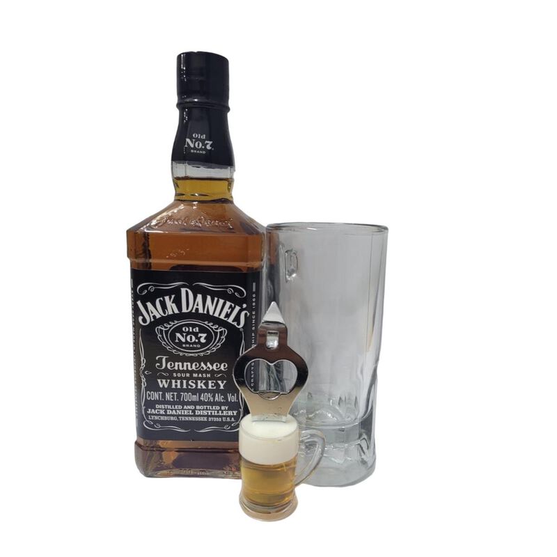 2 Botellas Whisky Jack Daniel's 1L + Vaso de cr... image number null