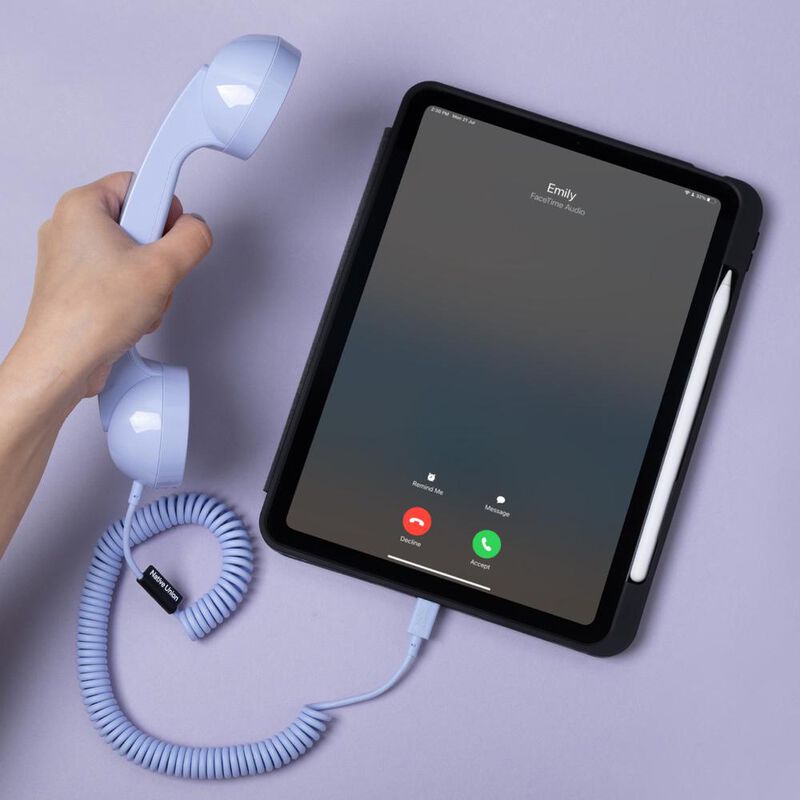 Aud&iacute;fono Micr&oacute;fono Pop Tel&eacute;fono Retro Usb-c Nat... image number null