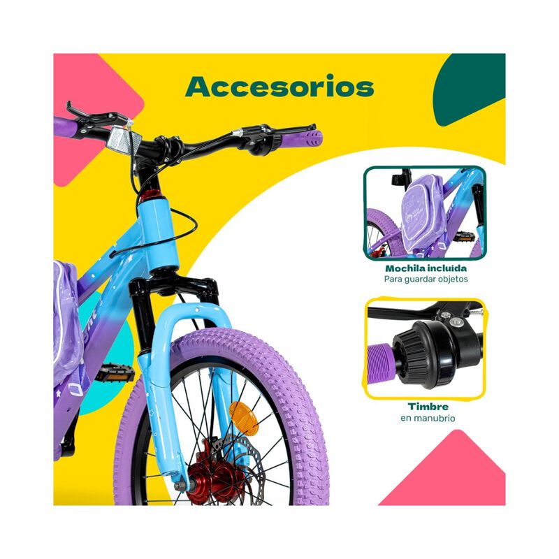 Bicicleta Infantil Rodada 20 Ni&ntilde;os Bici Starlig... image number null