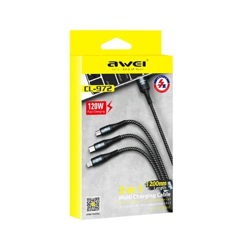 Awei Cl-972 Cable De Carga Y Transferencia image number null