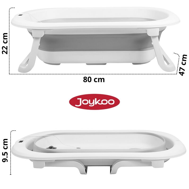 Bañera para Bebé Plegable con Cojín Tapón de Dr... image number null