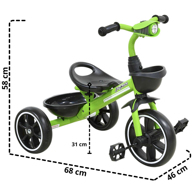 Triciclo Para Ni&ntilde;os Con Luz Y Sonido Ruedas Eva... image number null