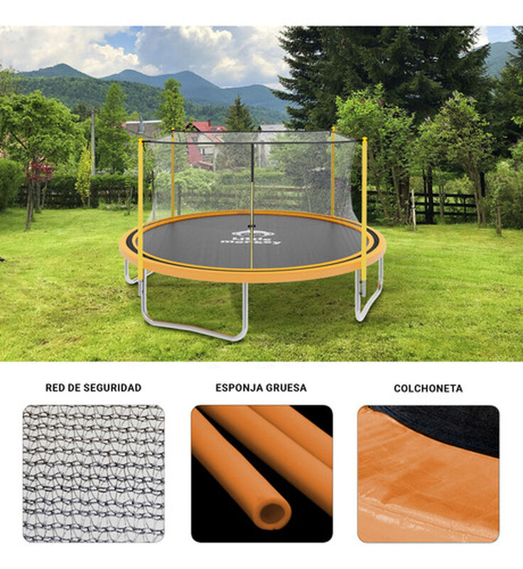 Trampolin Brincolin Aerobico Red Seguridad 3.6 ... image number null