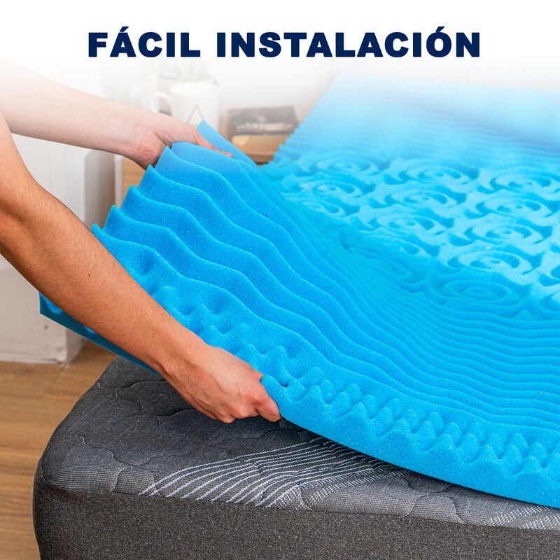 Colchoneta De Memory Foam Individual Con Infus... image number null