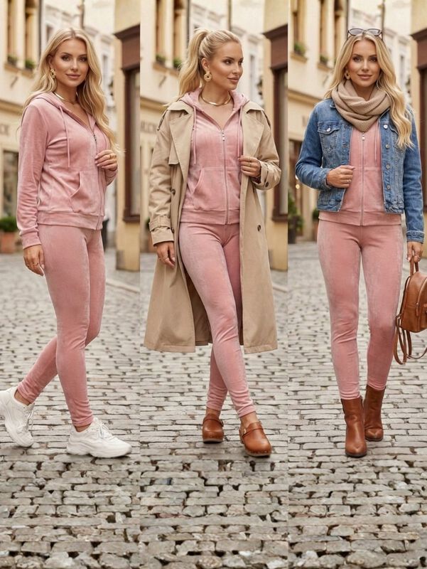 Conjunto de Sudadera y Pants Aterciopelado para... image number null