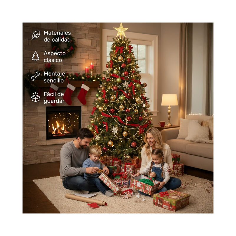 Arbol Navidad Ramas Abeto Pino Navide&ntilde;o Realist... image number null