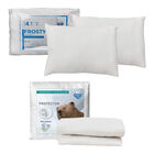 Protector de Colch&oacute;n Impermeable Queen Size Ultra + 2 Almohadas Frosty