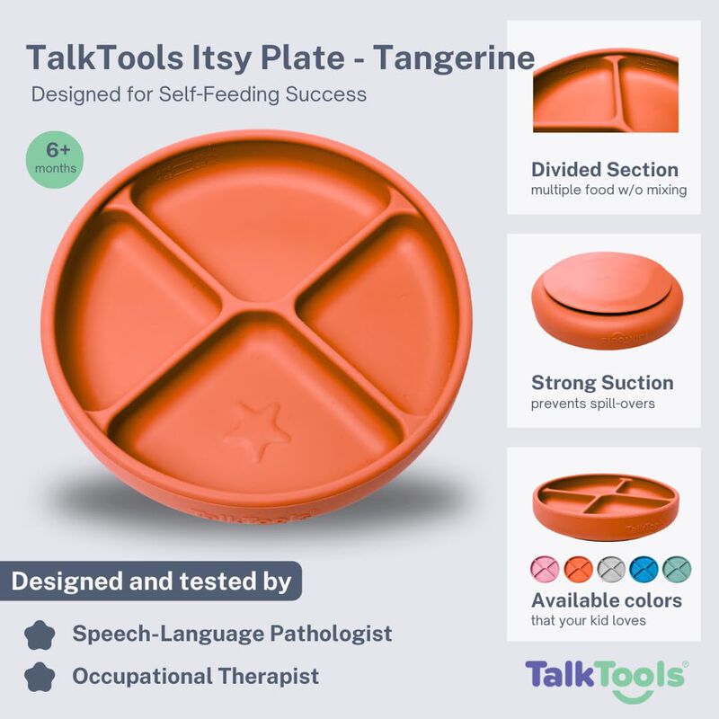 Plato Para Beb&eacute; Talktools De Silicona Con Succi... image number null
