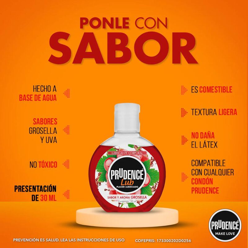 Lubricante Prudence Grosella 30ml image number null