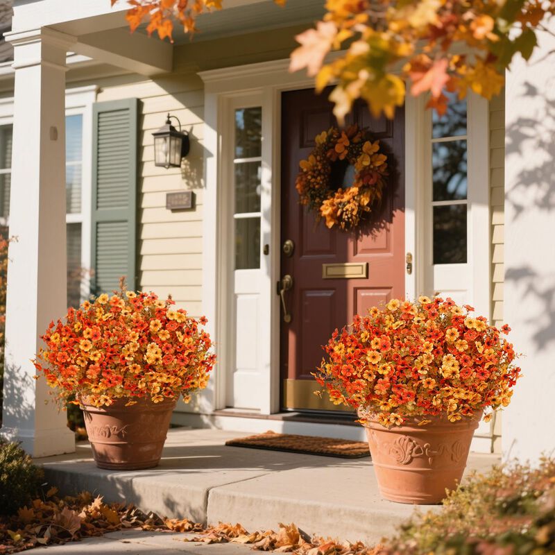 Flores Artificiales De Oto&ntilde;o Ouddy Decor, 24 Pa... image number null