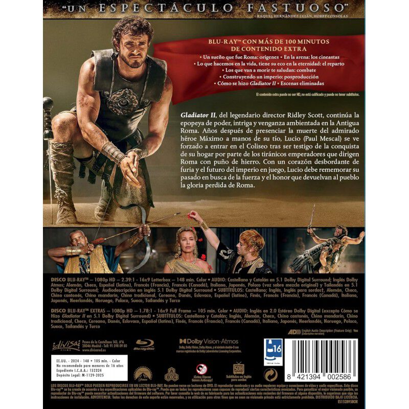 Gladiator II ((2 discos)) [Blu-ray] (2024) image number null