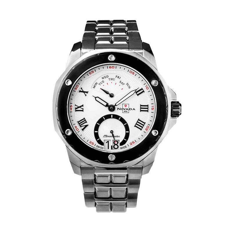 Reloj Nivada MoonMaster Cab Ac/Ac Blanco Rom image number null