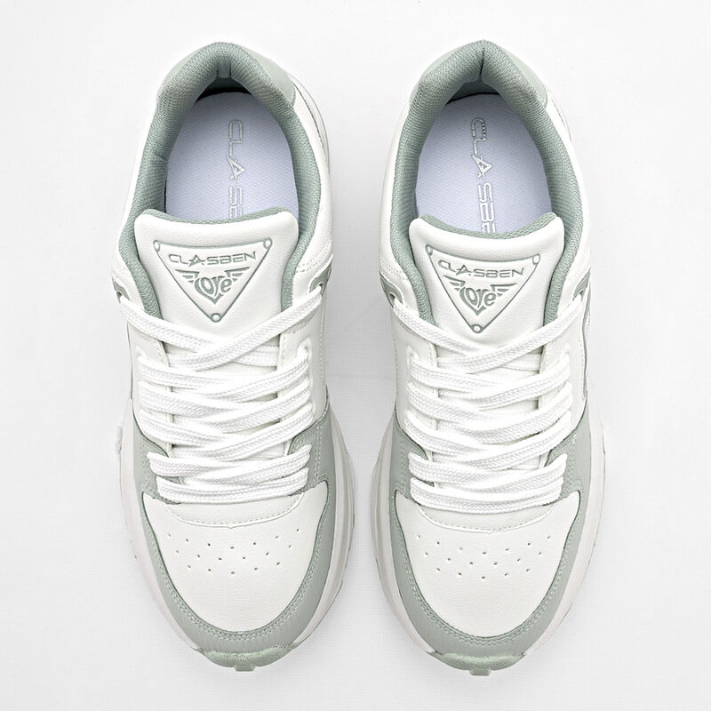 Clasben Tenis urbano para mujer beige verde image number null