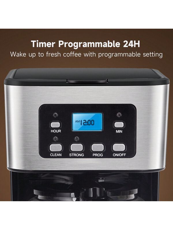 Aigostar Cafetera De Goteo Programable 12 Tazas... image number null