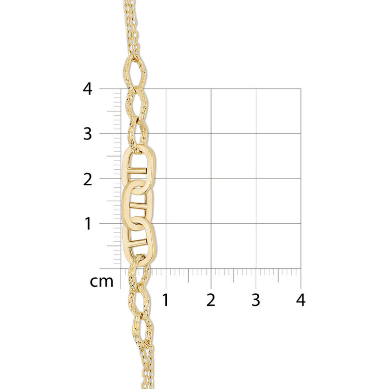 Pulsera Oro Amarillo 10k Ajustable 17+2 Cm Bizz... image number null