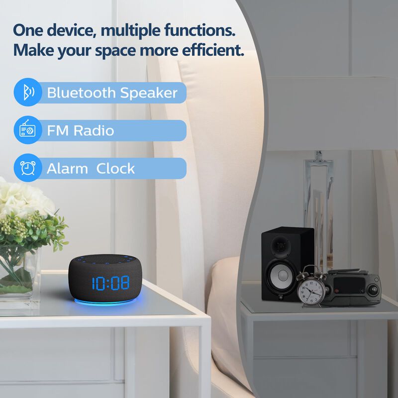 Altavoz Bluetooth Con Despertador Y Radio Buffb... image number null