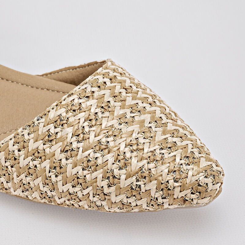 Lady One balerina destalonada para mujer beige ... image number null