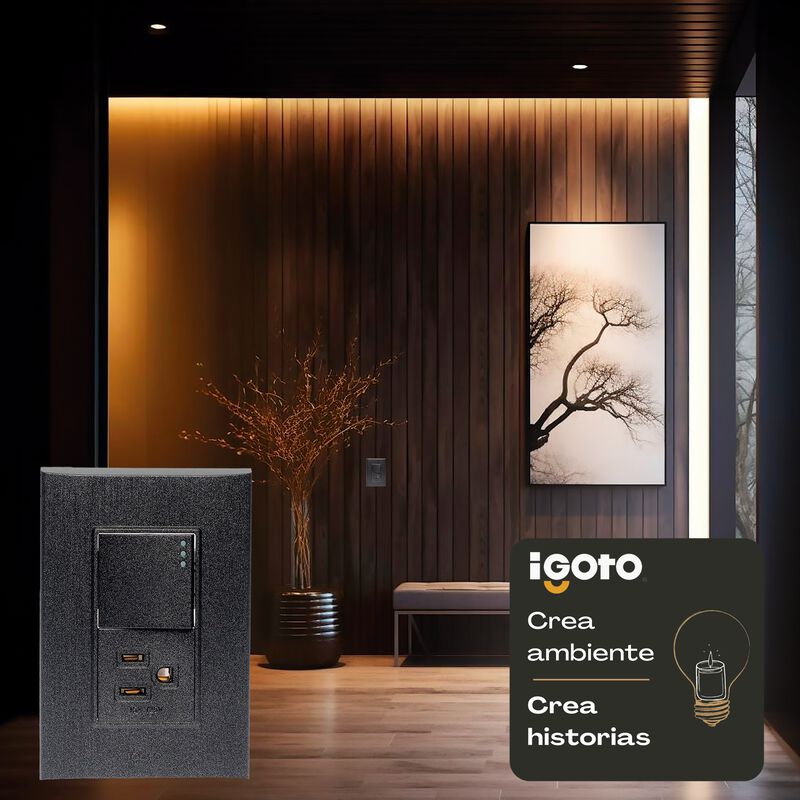 10 Pack Placa de 3 M&oacute;dulos Apagador y contacto ... image number null