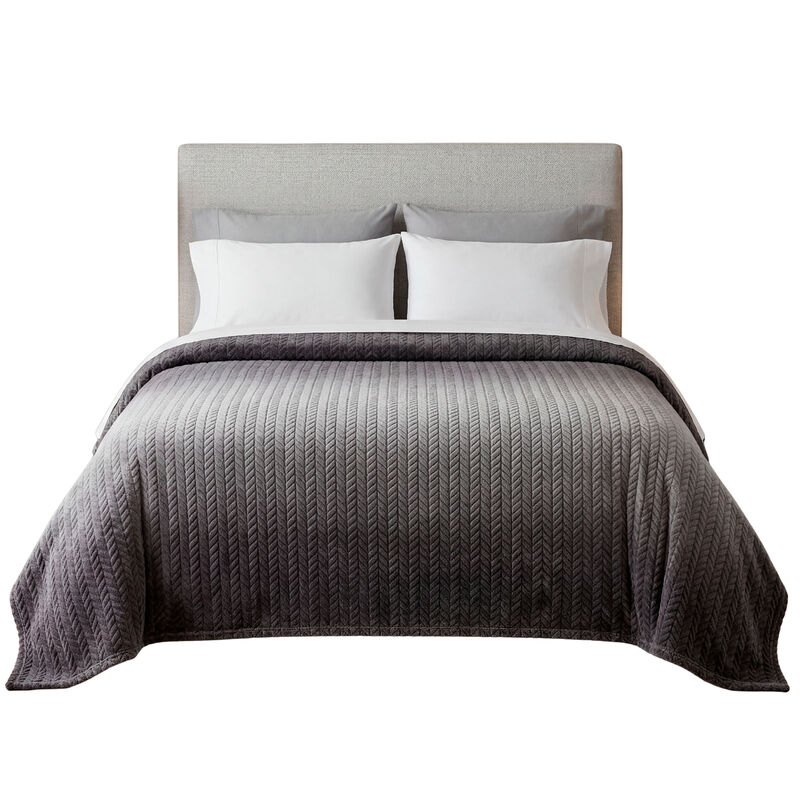 Cobertor Ligero Jacquard Premium King Size Gris image number null