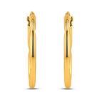 Arracadas Oro 10k Diamantado 20mm | Fulgor Sutil Bizzarro