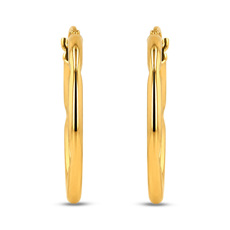 Arracadas Oro 10k Diamantado 20mm | Fulgor Suti... image number null