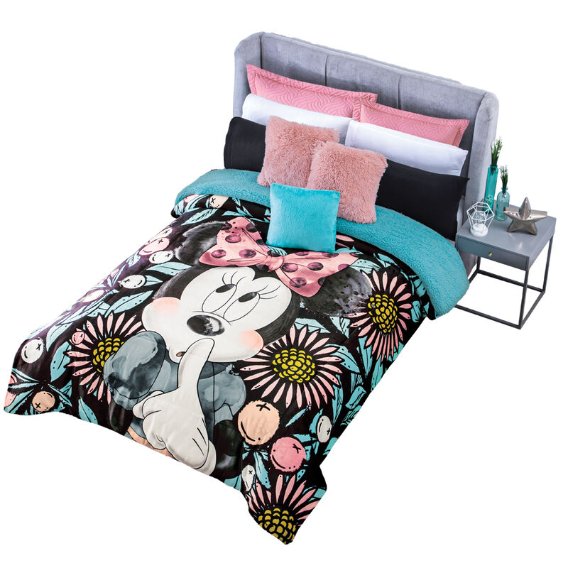 COBERTOR PACHI MINNIE POETIC V2 TURQUESA MAT/IN... image number null