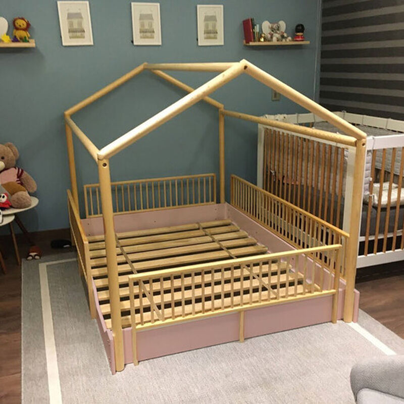 Matrimonial - Cama Casa Montessori de Madera Du... image number null