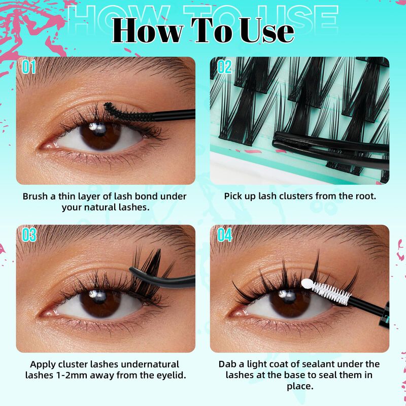 Pesta&ntilde;as Postizas Amzgirl Lash Grupos Estilo Ma... image number null