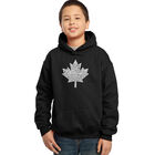 Sudadera Con Capucha Word Art Para Ni&ntilde;o - Himno Nacional Canadiense - Negro