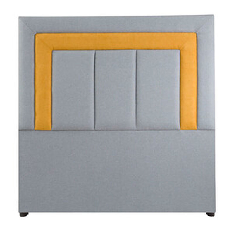 Cabecera King Size Dicasa Bora Gris-Mostaza image number null