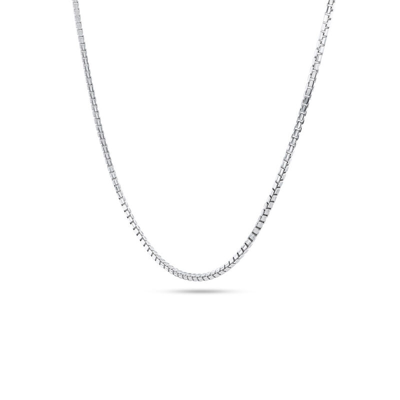 Cadena Plata Blanca 925 Cuadrada 50cm image number null