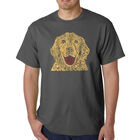 Camiseta Word Art Para Hombre - Perro - Gris