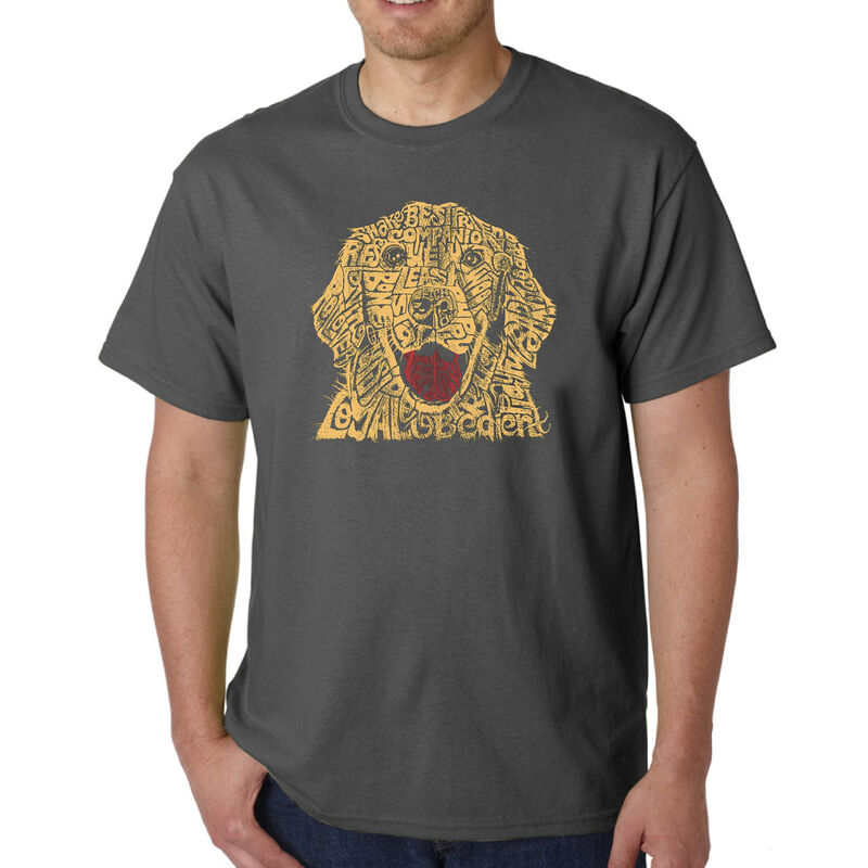 Camiseta Word Art Para Hombre - Perro - Gris image number null