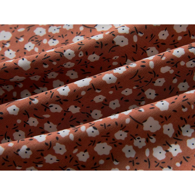 Vestido Mini Yobecho Estampado Floral Mangas Vo... image number null