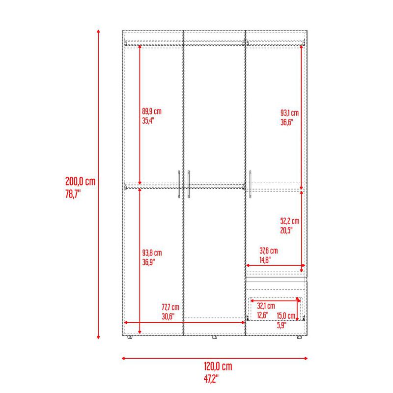 Closet Kenvil Milan Y Wengue Virtual Muebles image number null