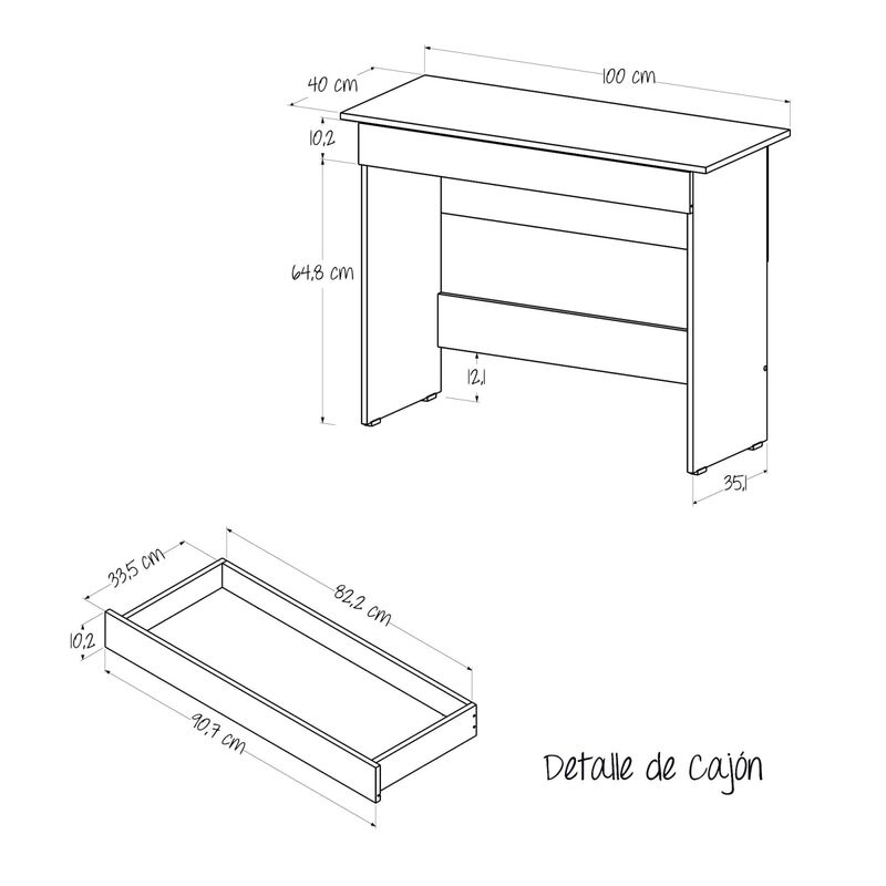 Escritorio Sencillo Wok Minimalista y Compacto,... image number null