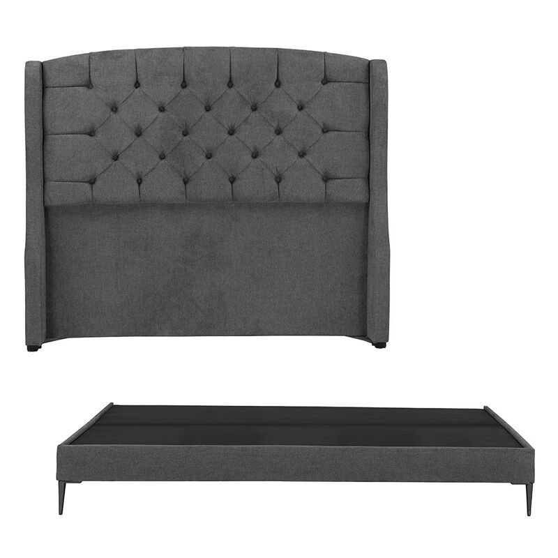 Cabecera + Base Cama Slim Queen Size Dicasa Sit... image number null