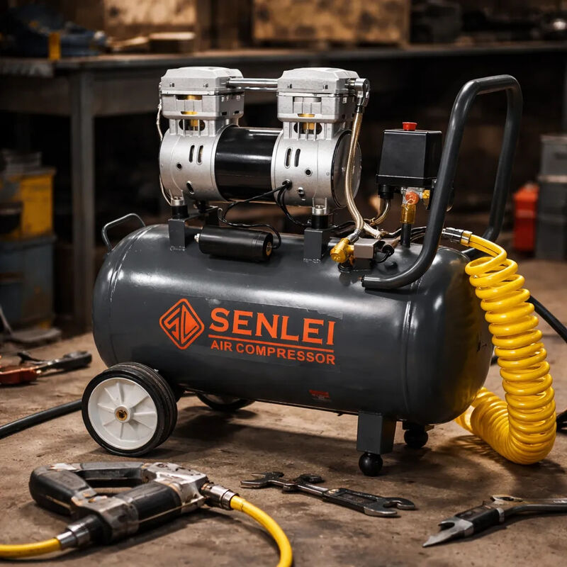 Compresor De Aire Silencioso 50l 127v 750w Senl... image number null